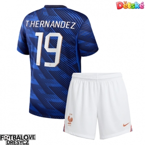 Francie Theo Hernandez #19 Dětské Domácí dres komplet MS 2026 Krátký Rukáv (+ trenýrky)